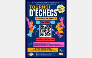 Tournoi d'échecs à Charleville, Charleville-Mezières, 18/04/2026
