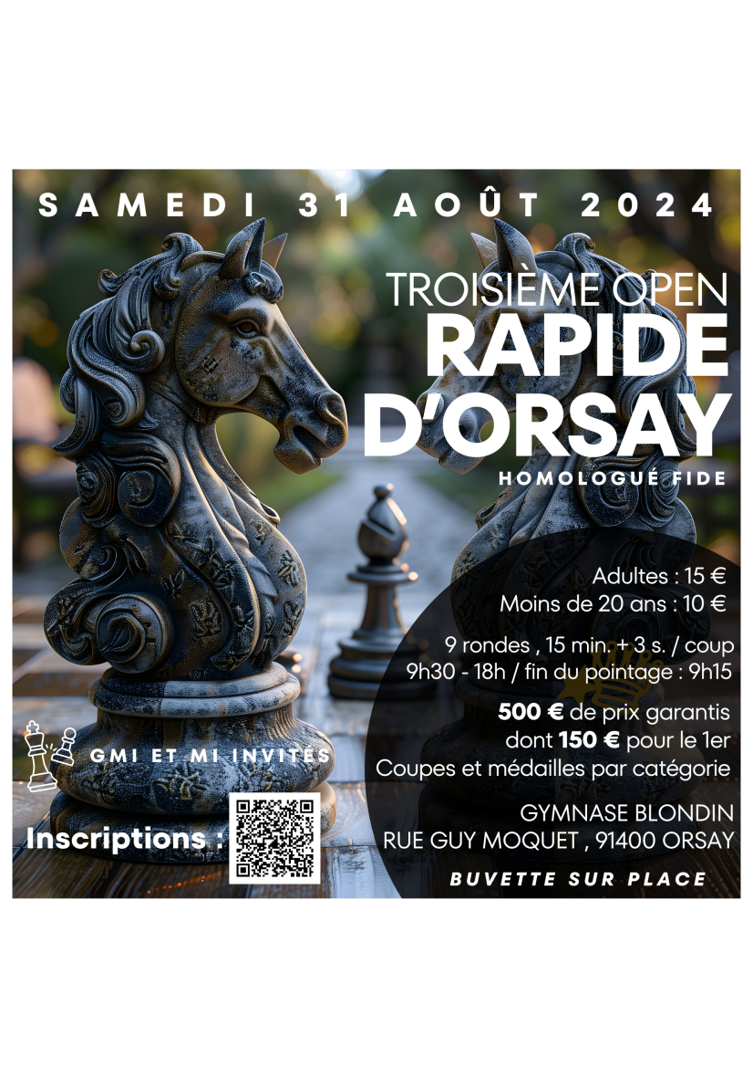 3ème Open rapide d'Orsay
