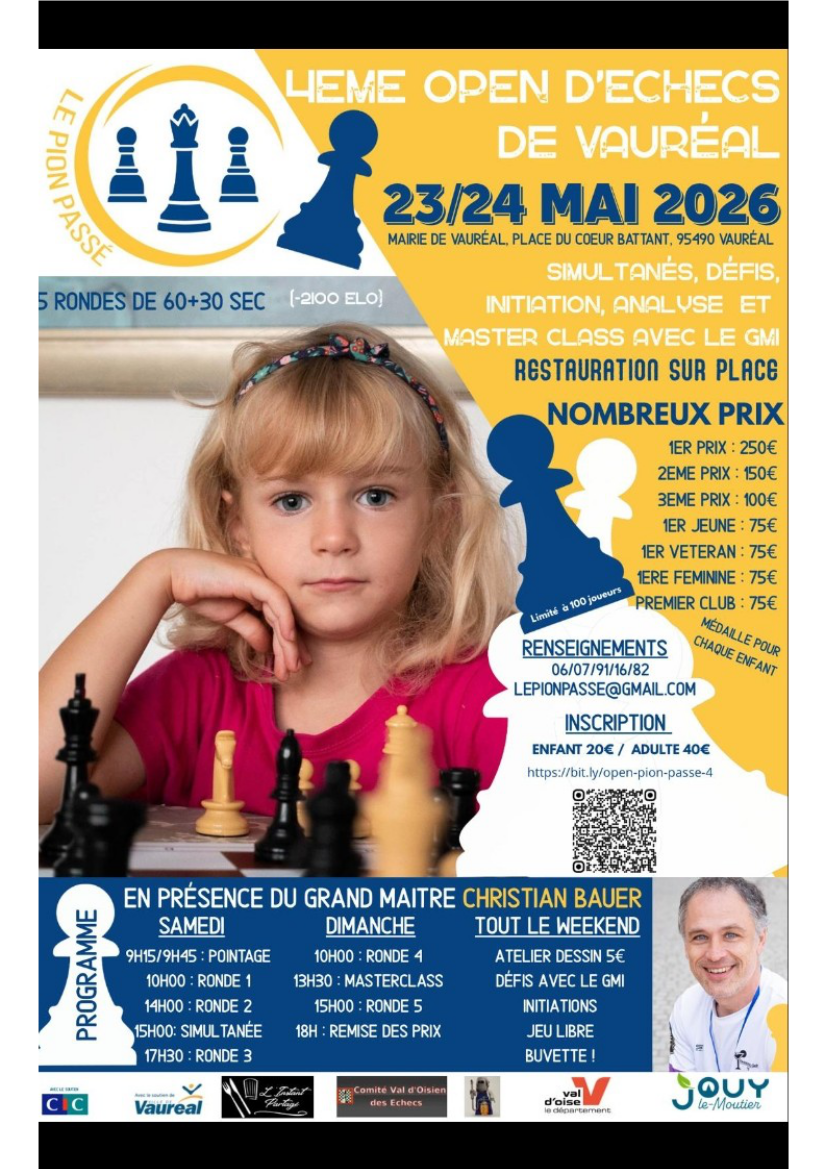 4ème Open d'Echecs de Vaureal
