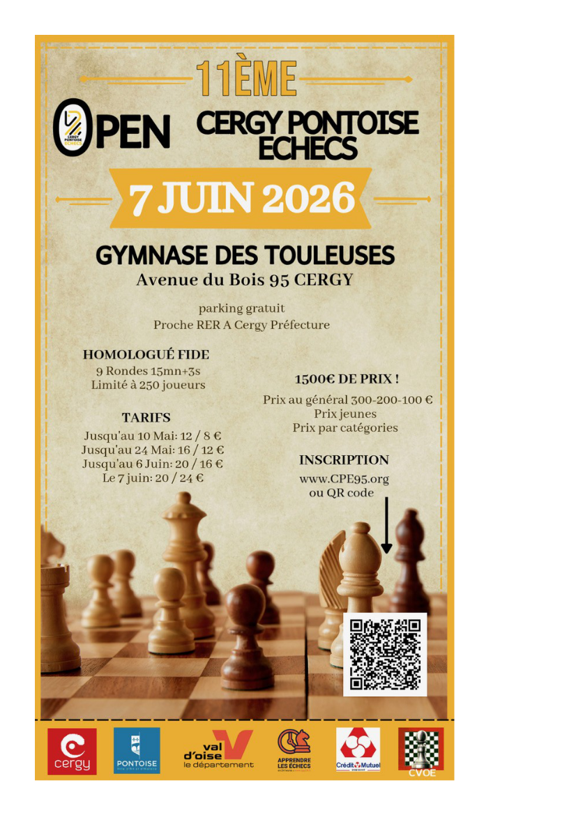11ème Open Rapide de Cergy-Pontoise