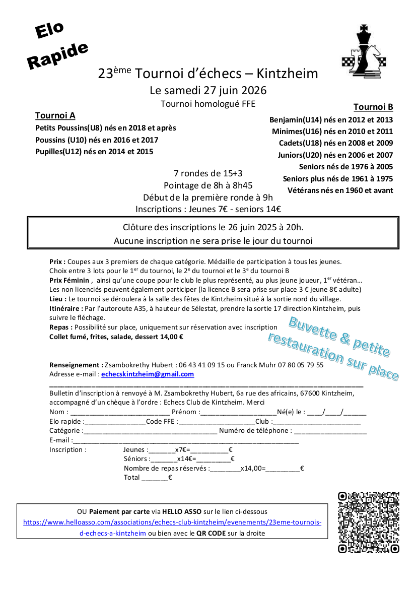 23ème Tournoi Kintzheim