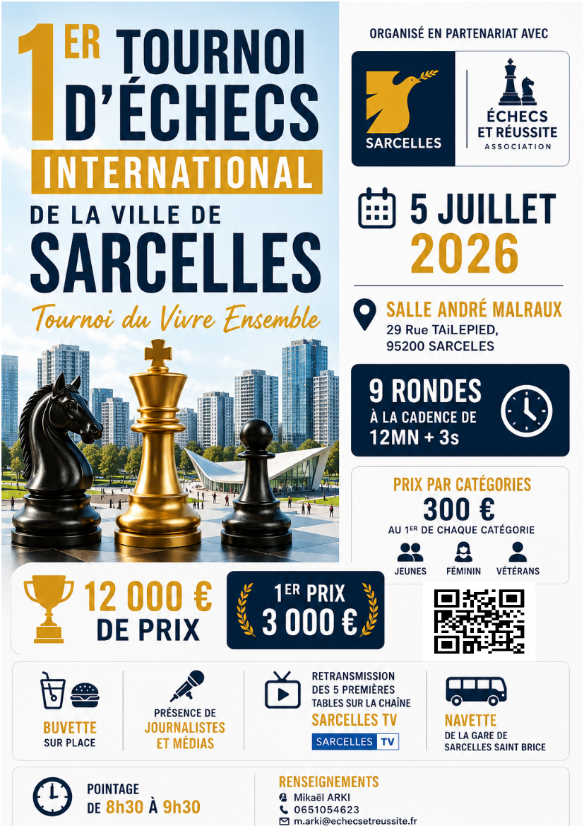 1er Open d'echecs International de Sarcelles