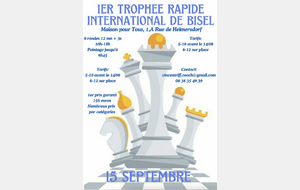 1er Trophée rapide international de Bisel