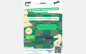 31ème Tournoi Jeunes CSME ACAL