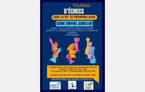 13ème Trophée Jeunes Noisiel