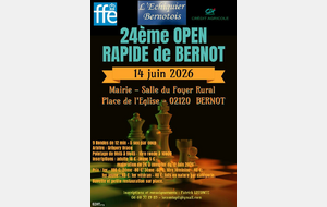 24ème Open rapide de Bernot