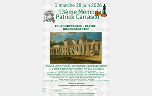 13ème Mémorial Patrick Carrasco