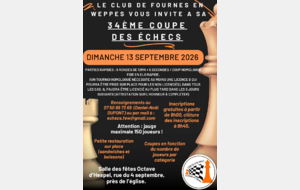 34ème Coupe des Echecs de Fournes en Weppes