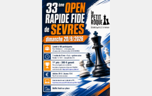 33ème Open Rapide Fide de Sèvres