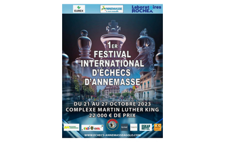 Olivier Gadroy au 1er Festival d'Echecs d'Annemasse, 21-27/10/2023