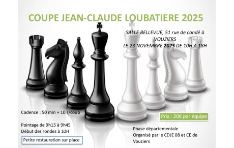Coupe Loubatière phase départementale, Vouziers, 23/11/2025